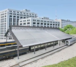 Train Shed with Clear Roof -- Kit: 22-3/8 x 11-9/16 x 6-1/4" 56.8 x 29.3 x 15.8cm