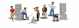 Scenic Accents(R) Figures Lumberjacks (6 Pack)