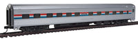 85' Budd 10-6 Sleeper Amtrak (Phase III; silver, Equal red, white, blue Stripes)