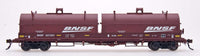 HO Evans 100-Ton Coil Car - Ready to Run -- Burlington Northern Santa Fe Railway (brown, white, angled & round hood)