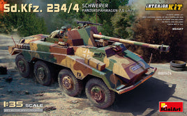 Miniart - Sd.Kfz.234/4 Schwerer Panzerdpahwagen 7.5cm [Interior Kit] (1/35 Scale) Plastic Military Model Kit