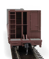 HO Scale 60' Pullman-Standard Bulkhead Flatcar (48' IL) - Ready to Run -- Trailer Train #90610 (brown)