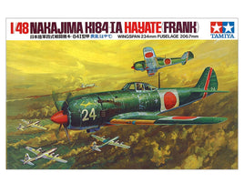 Tamiya - Nakajima Ki-84 Hayate (Frank) & Kurogane Scenery Set (1/48 Scale) Plastic Aircraft Model Kit