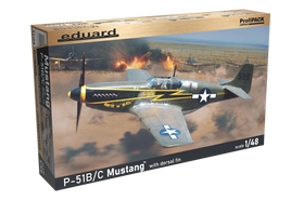 Eduard - P-51B/C Mustang With Dorsal Fin (1/48 Scale) Plastic Aircraft Kit