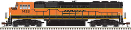 N Scale 	EMD SD60M with Ditch Lights - Standard DC - Master Silver(TM) -- BNSF Railway 1452 (H3, orange, yellow, black)