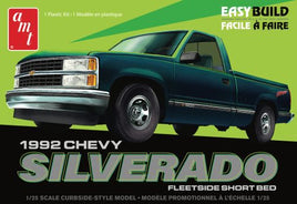 92' Silverado Shortbed Fleetside Easy Build (1/25th Scale) Plastic Vehicle Model Kit