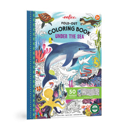 eeBoo Under The Sea Fold-Out Coloring Book