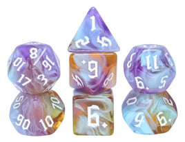 Amethyst Sunset Polyhedral Dice Set (7)