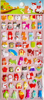 Cats and Dogs Puffy Stickers