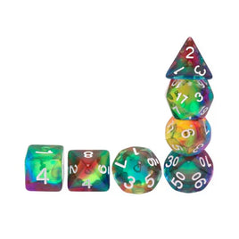 Colorful Wind Polyhedral Dice Set (7)