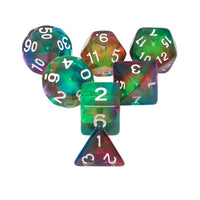 Colorful Wind Polyhedral Dice Set (7)