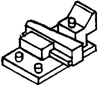 Details West 919 HO Turnout Rail Braces Pkg 12 Adjustable