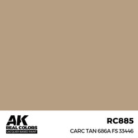 AK Real Color CARC Tan 686A FS 33446 Lacquer Paint 17mL