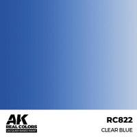 AK Real Colors Clear Blue Lacquer Paints 17mL