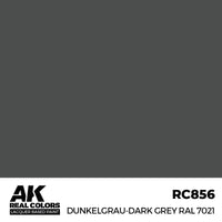 AK Real Colors Dunkelgrau-Dark Grey RAL 7021 Lacquer Paint 17mL