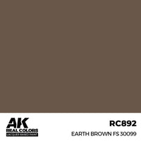 AK Real Colors Earth Brown FS 30099 Lacquer Paint 17mL