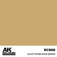 AK Real Colors Light Stone No.61 (BS381) Lacquer Paint 17mL