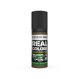 AK Real Colors No.9/No.22 Olive Drab (WWII) Lacquer Paint 17mL