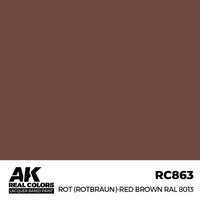 AK Real Colors Rot (Rotbraun)-Red Brown RAL 8013 Lacquer Paint 17mL