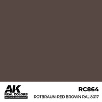 AK Real Colors Rotbraun-Red Brown RAL 8017 Lacquer Paint 17mL