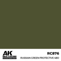 AK Real Colors Russian Green Protective 4BO Lacquer Paint 17mL