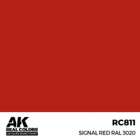 AK Real Colors Signal Red RAL 3020 Lacquer Paint 17mL