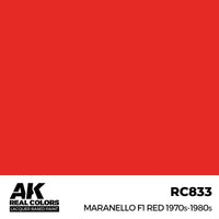 AK Real Colors Maranello F1 Red 1970s-1980s Lacquer Paint 17mL