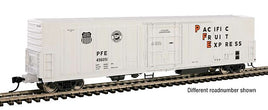 HO 57' Mechanical Reefer Ready to Run Pacific Fruit Express(TM) #456332 (white, black, orange)