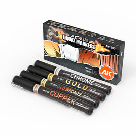 AK Metallic Liquid Markers Set