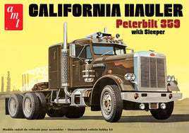 California Hauler Peterbilt 359 with Sleeper (1/25 Scale) Plastic Vehicle Model Kit