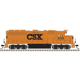 Master HO Silver EMD GP40 Standard DC CSX MOW #9709