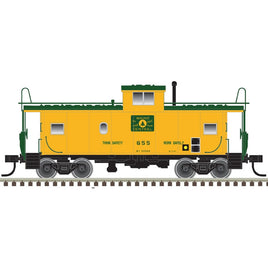 HO Standard-Cupola Caboose Master(R) Maine Central 655 (Harvest Gold, green)