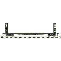 N GSI-GSC 48' Bulkhead Flatcar Master(R) British Columbia Railway 51726 (green, white)