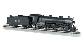 USRA Light 4-6-2 Pacific Standard DC Santa Fe #1344 (black, graphite)