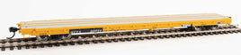 60' Pullman-Standard Flatcar TTX OTTX #90014 (Farm machinery service; yellow, black, white)