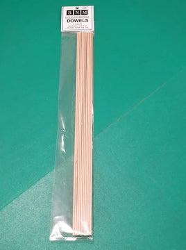 1/16x12" Dowels (10 Pack)