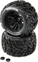 SpeedTreads Vindicator Tires Mounted (2 Pack): 1/10 Stadium/Monster Truck