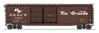 HO 50' PS-1 Double Door Boxcars Rio Grande BCR