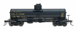 HO ACF Type 27 Riveted 8000-Gallon Tank Car Union Tank Car UTLX (black, yellow)