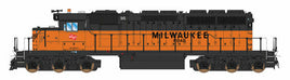 N EMD SD40-2 Standard DC Milwaukee Road (orange, black)