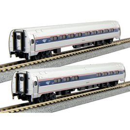 N Amtrak Amfleet 1 Coach Phase VI 2 Car Set B