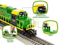 O O-Gauge John Deer GP-38 Train Set