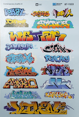 Graffiti Decal Set Contemporary (Set #1)