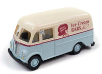 1940s-1950s International Harvester Metro Delivery Van Mini Meta Ice Cream (cream, blue, red)