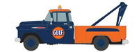 1957 Chevrolet Stepside Tow Truck Mini Metals(R) Gulf (blue, orange)