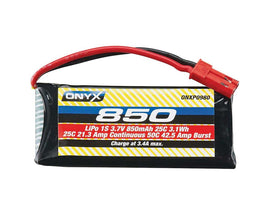 LiPo 25C 1S 3.7V 850mAh JST Plug