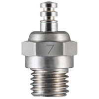 O.S. No. 7 Short Body Standard Glow Plug Medium Hot