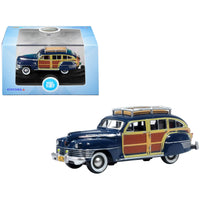 1942 Chrysler Town and Country Station Wagon South Sea Blue, Woody HO Scale