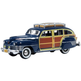 1942 Chrysler Town and Country Station Wagon South Sea Blue, Woody HO Scale