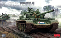 T55A Mod 1981 Medium Tank (1/35 Scale) Plastic Military Model Kits